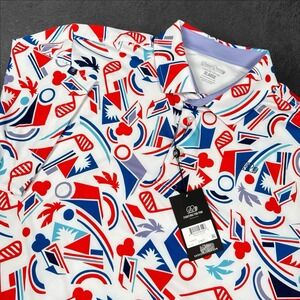 Good Good Golf Polo Shirt Mens XL Multicolored Proud & True Short Sleeve Stretch